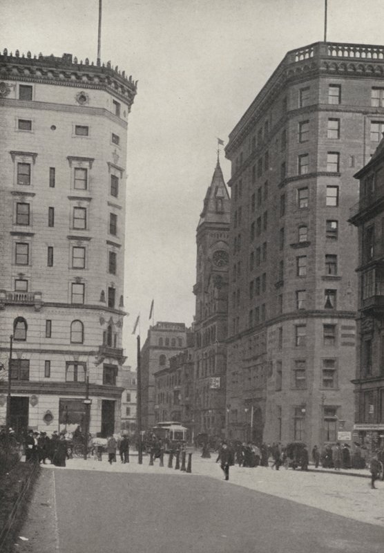 Boston: Touraine Hotel, Boylston Street (fekete-fehér fotó). alkotó: American Photographer