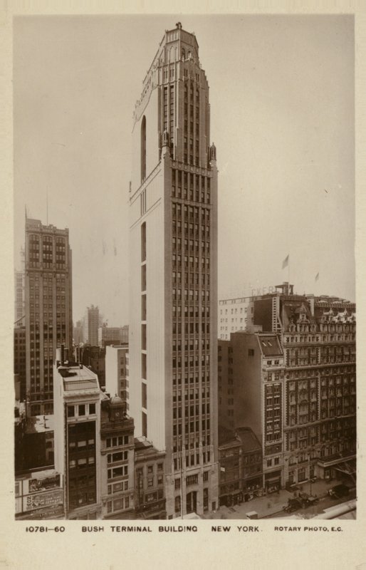 Bush Terminal Building, New York, USA (fekete-fehér fotó) alkotó: American Photographer