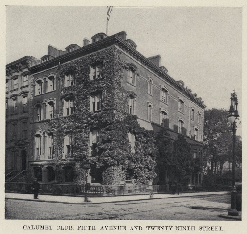 Calumet Club, Fifth Avenue és Twenty-Ninth Street (f/w fotó) alkotó: American Photographer