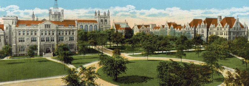 Campus, University of Chicago (színes fotó) alkotó: American Photographer