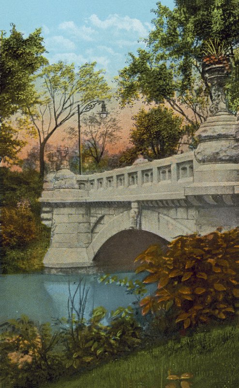 Cement Bridge, Garfield Park (színes fotó) alkotó: American Photographer