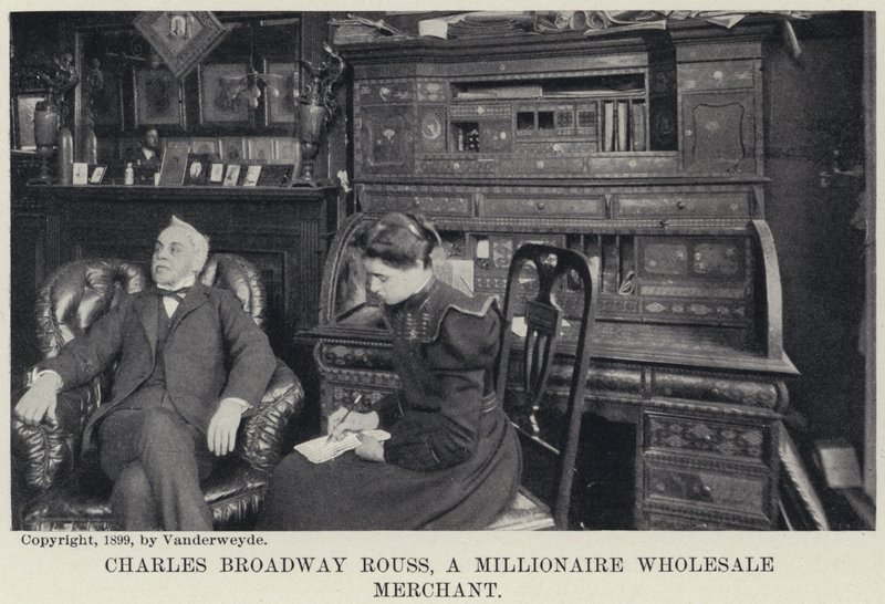 Charles Broadway Rouss, milliomos nagykereskedő (f/w fotó) alkotó: American Photographer