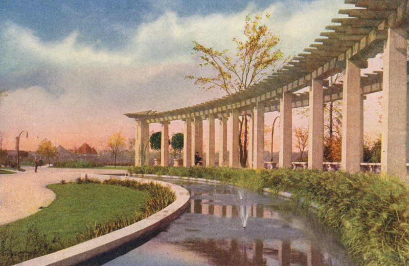 Chicago: Pergola a Douglas Parkban (színes fotó) alkotó: American Photographer