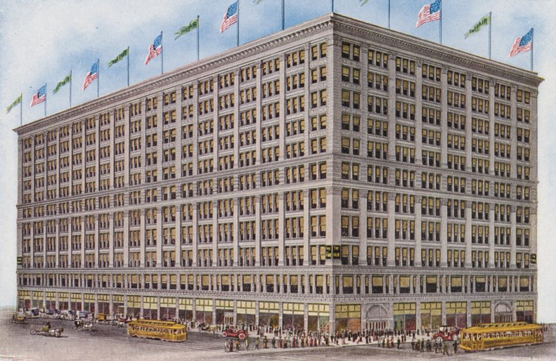 Chicago: utcák (színes fotó): The Fair, State, Adams és Dearborn Streets (színes fotó) alkotó: American Photographer