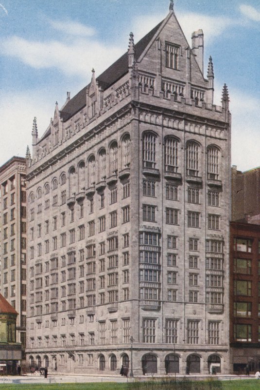 Chicago: Boulevard és Monroe Street (színes fotó). alkotó: American Photographer