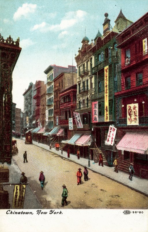 China Town, New York, USA (fekete-fehér fotó) alkotó: American Photographer