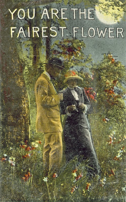 Pár az erdőben a holdfényben (színes fotó) alkotó: American Photographer