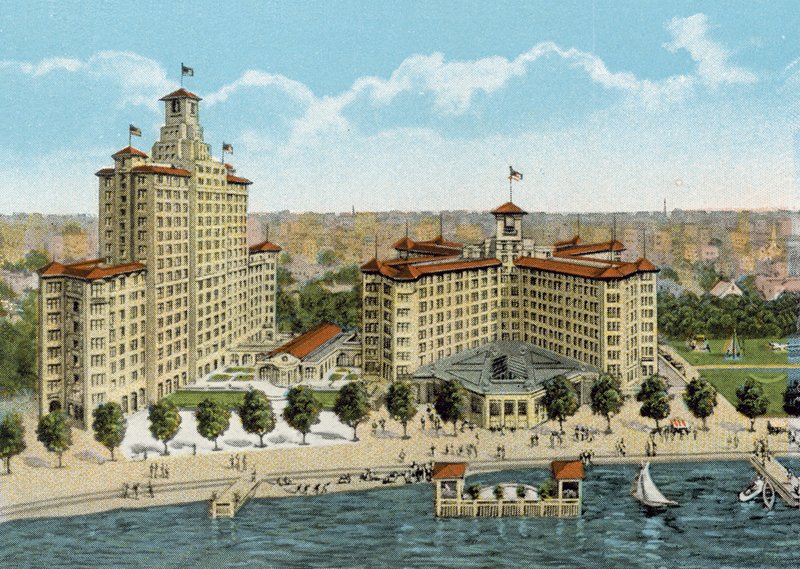 Edgewater Beach Hotel (színes fotó) alkotó: American Photographer