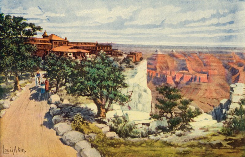 El Tovar Hotel a Grand Canyon Nemzeti Parkban (színes fotó) alkotó: American Photographer