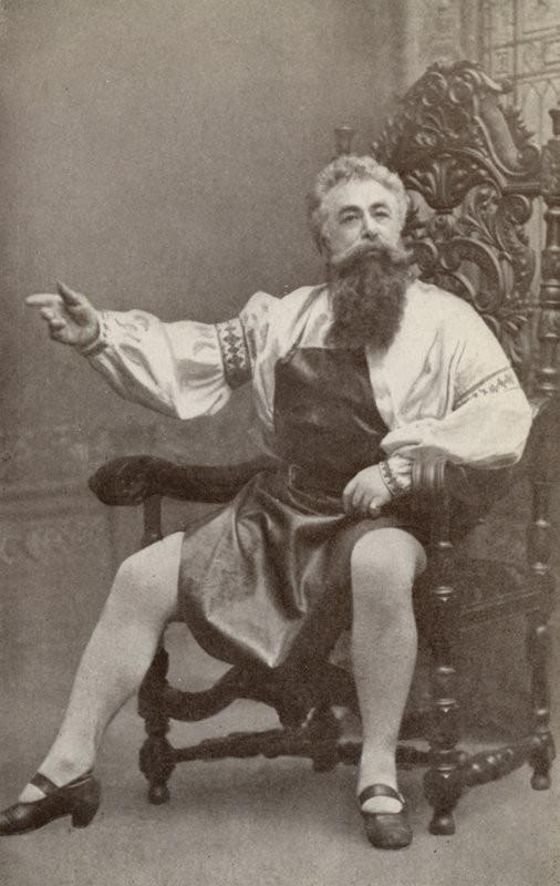 Emil Fischer, mint Hans Sachs, a "Die Meistersinger Von Nurnburg"-ban (fekete-fehér fotó) alkotó: American Photographer