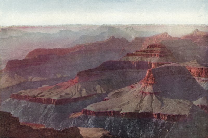 Grand Canyon, Arizona, Naplemente a Hopi Pointról (színes fotó) alkotó: American Photographer