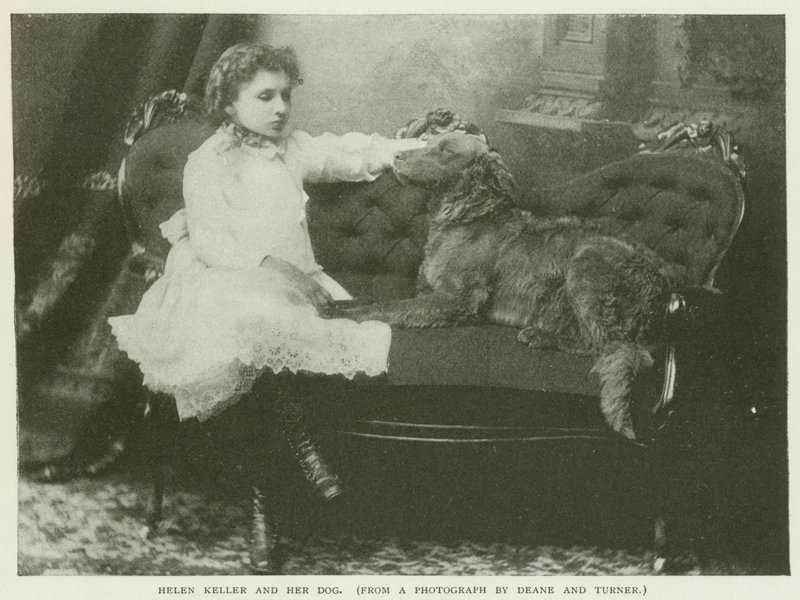 Helen Keller és a kutyája alkotó: American Photographer