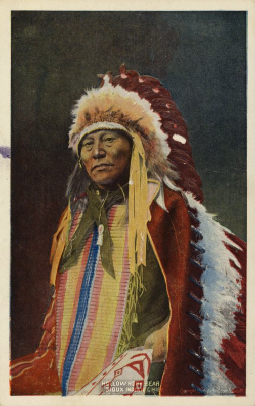 Hollow Horn Bear, sziú indián törzsfőnök (fotó) alkotó: American Photographer
