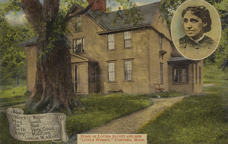 Louisa M Alcott és a Kisasszonyok otthona, Concord, Massachusetts, USA (színes fotó) alkotó: American Photographer