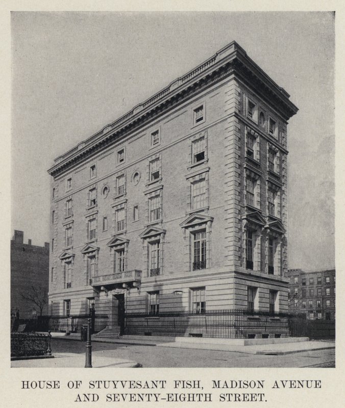 House of Stuyvesant Fish, Madison Avenue és Seventy-Eighth Street (f/w fotó) alkotó: American Photographer