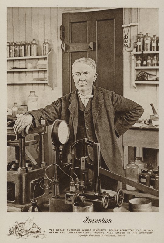 Invention, Thomas Alva Edison a műhelyében alkotó: American Photographer