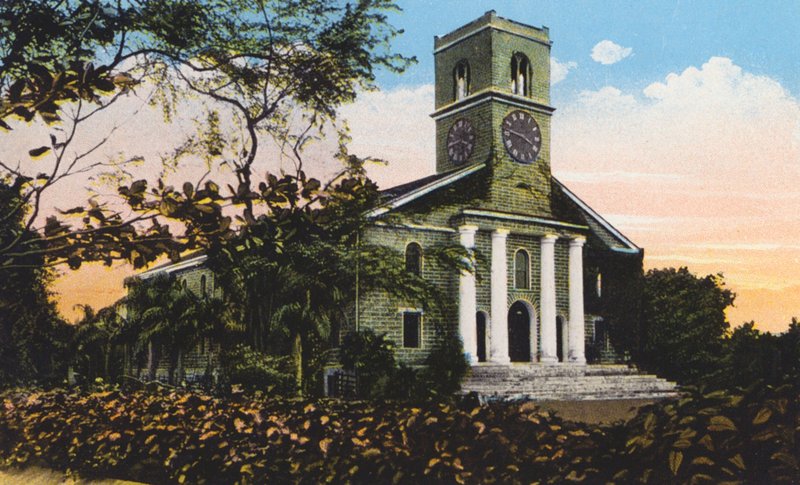 Kawaihao templom, Honolulu (színes fotó) alkotó: American Photographer