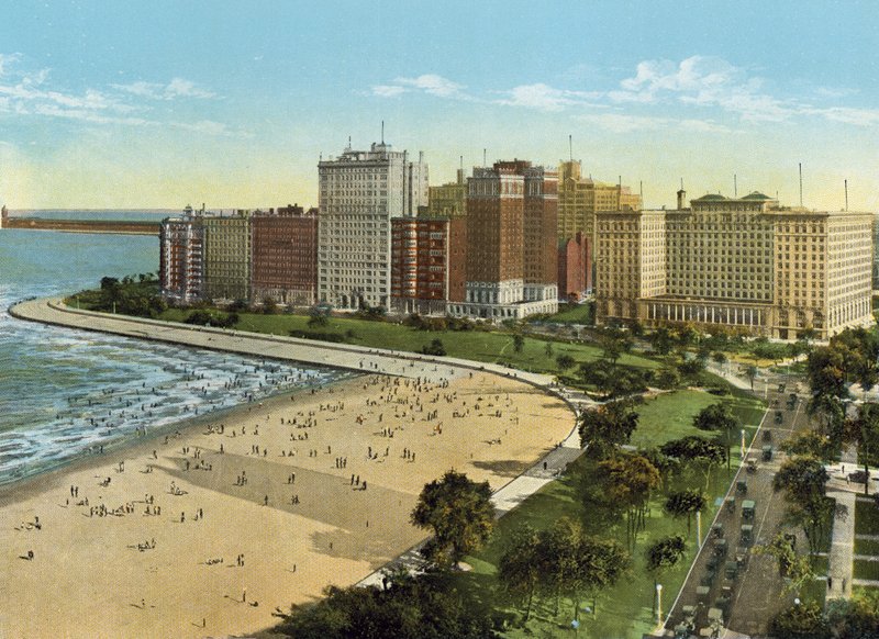 Lake Shore Drive (színes fotó) alkotó: American Photographer