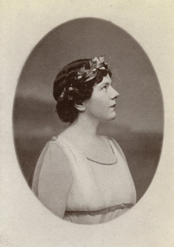 Louise Homer, mint Orfeusz, az "Orfeo Ed Euridice" című darabban (fekete-fehér fotó) alkotó: American Photographer