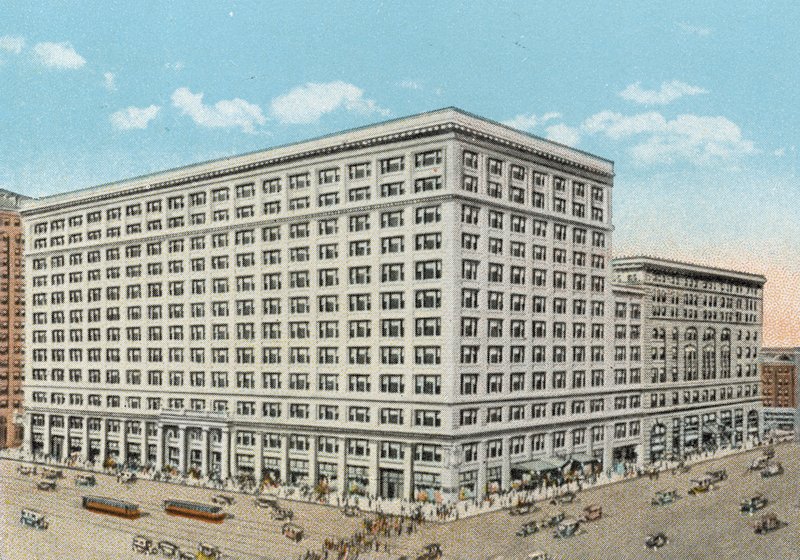 Marshall Field and Company kiskereskedelmi üzlet, állam és Washington (színes fotó) alkotó: American Photographer