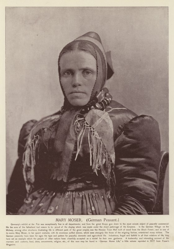 Mary Moser, német paraszt alkotó: American Photographer