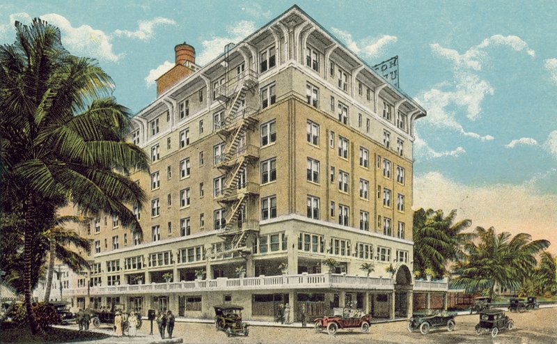 Miami, Florida, 1925 körül: Urmey Hotel (színes fotó) alkotó: American Photographer