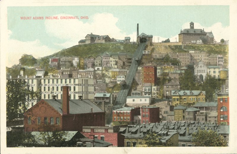 Mount Adams Incline, Cincinnati, Ohio (színes fotó) alkotó: American Photographer