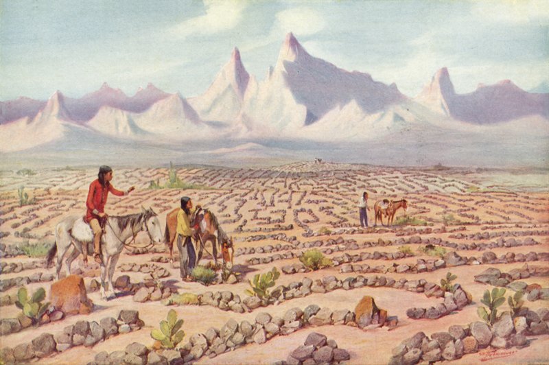 A Mojave indiánok misztikus labirintusa, Needles közelében, Kaliforniában (színes fotó) alkotó: American Photographer