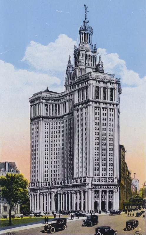 New York: Municipal Building (színes fotó) alkotó: American Photographer