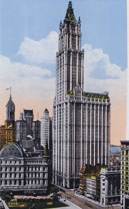 New York: Woolworth Building (színes fotó) alkotó: American Photographer