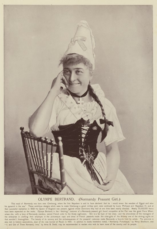 Olympe Bertrand, Normandiai parasztlány alkotó: American Photographer