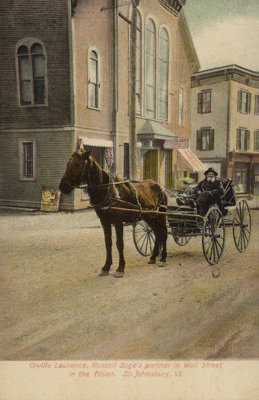 Orville Lawrence, Russell Sage társa a Wall Street-en az ötvenes években, St Johnsbury, Vermont, USA (színes fotó) alkotó: American Photographer