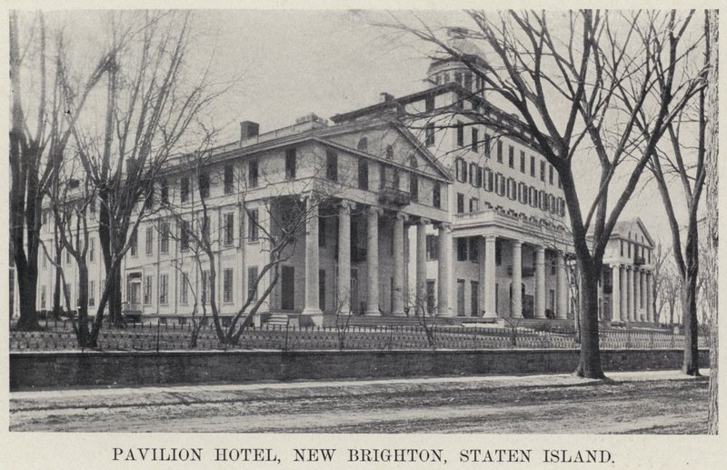 Pavilion Hotel, New Brighton, Staten Island (f/w fotó) alkotó: American Photographer