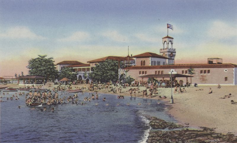 Marianao Beach, Marianao Bathing Beach (színes fotó) alkotó: American Photographer