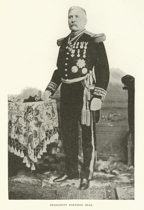 Porfirio Diaz elnök (fekete-fehér fénykép) alkotó: American Photographer