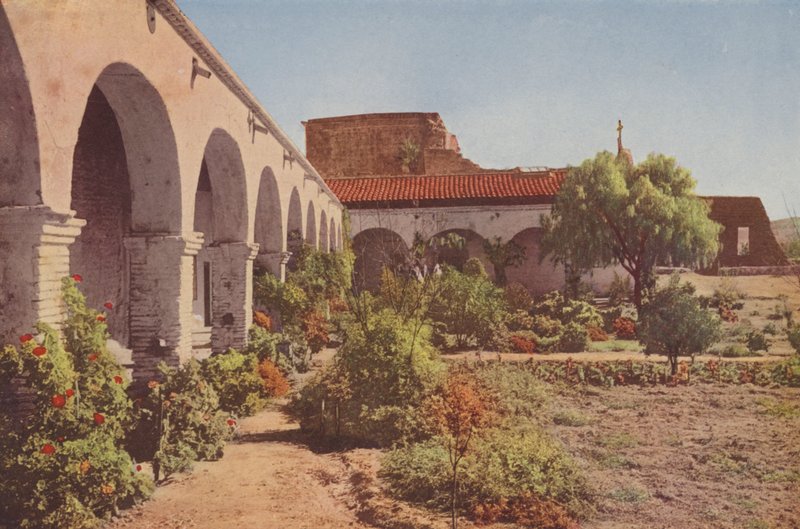 San Juan Capistrano misszió, Kalifornia (színes fotó) alkotó: American Photographer