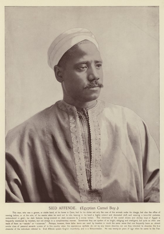 Sied Affende, egyiptomi tevefiú alkotó: American Photographer