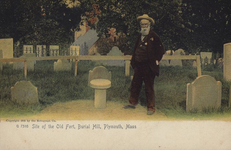 A régi erőd helye, Burial Hill, Plymouth, Massachusetts (színes fénykép) alkotó: American Photographer
