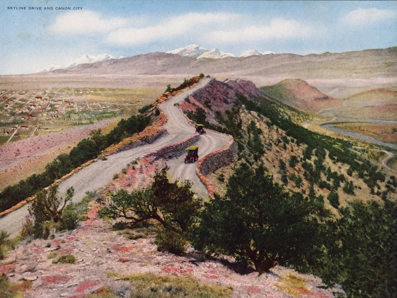 Skyline Drive és Canon City (színes fotó) alkotó: American Photographer