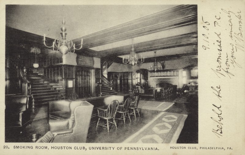Dohányzó szoba, Houston Club, University of Pennsylvania, Philadelphia alkotó: American Photographer