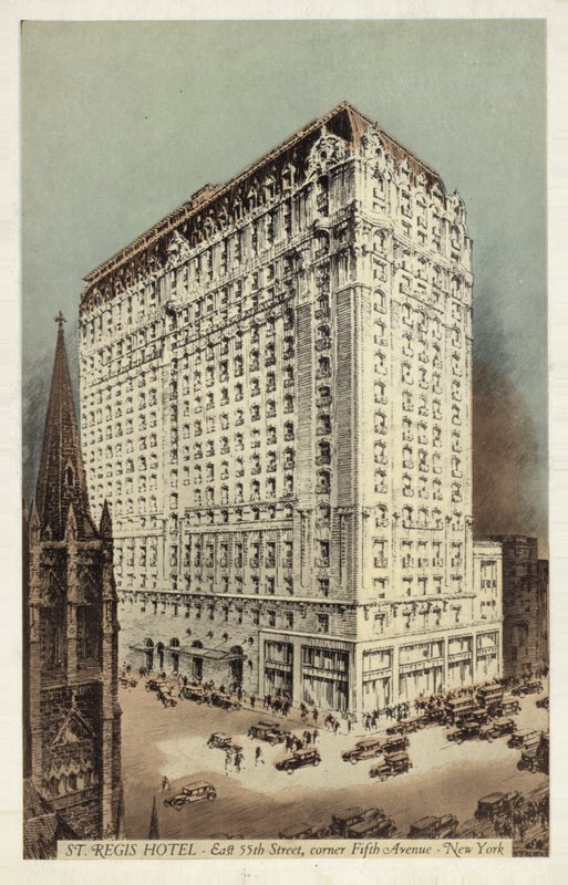 St Regis Hotel, East 55th Street és az 5th Avenue sarka, New York, USA (színes fénykép) alkotó: American Photographer