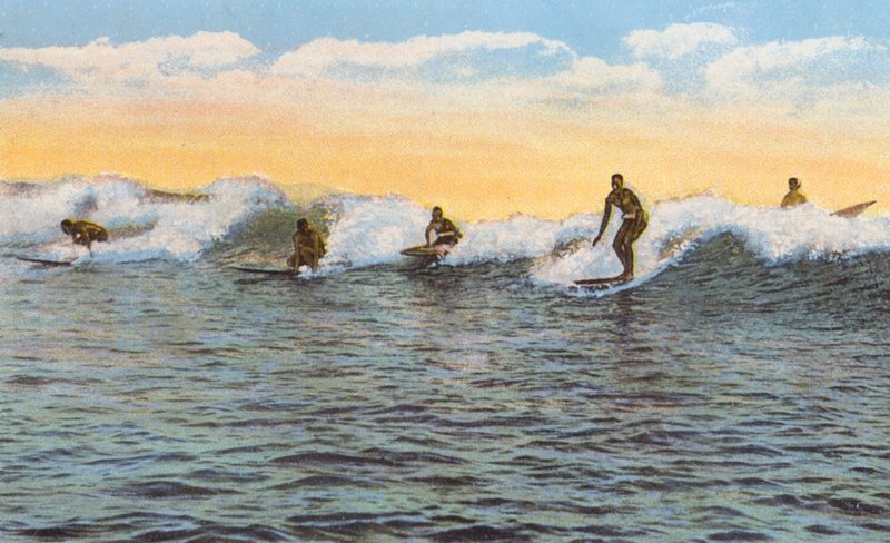 Szörflovasok, Hawaii (színes fotó) alkotó: American Photographer