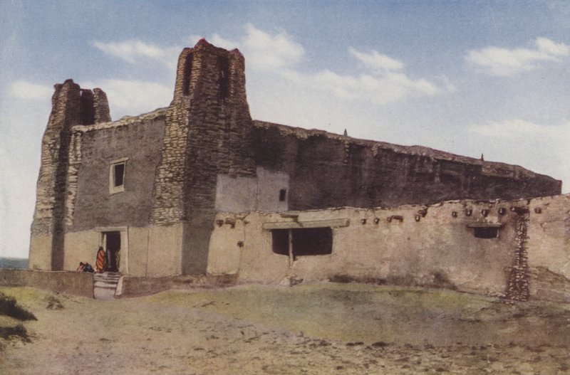 A régi templom, Pueblo of Acoma, Új-Mexikó (színes fotó) alkotó: American Photographer