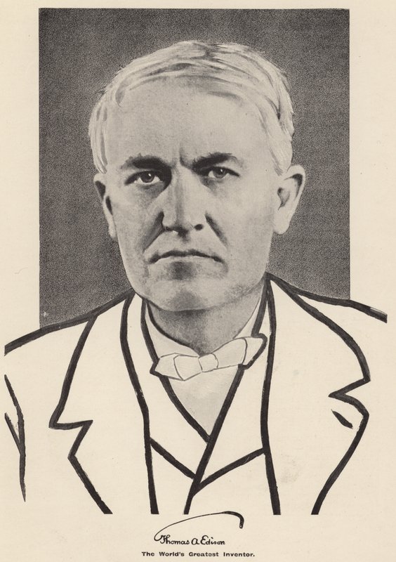 Thomas Edison (fekete-fehér fotó) alkotó: American Photographer