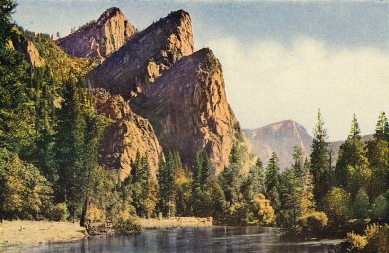 Három testvér, Yosemite Nemzeti Park (színes fotó) alkotó: American Photographer