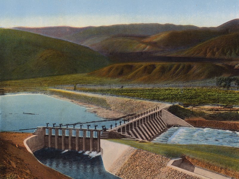 Truckee River Dam, Nevada (színes fotó) alkotó: American Photographer