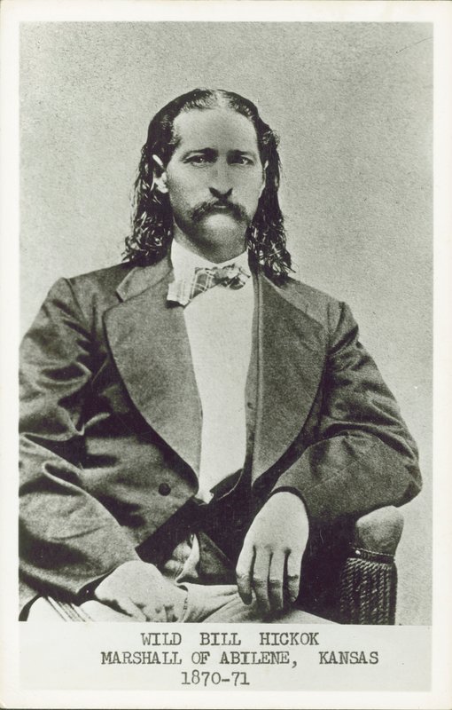 Vad Bill Hickok, fegyveres, szerencsejátékos és az amerikai nyugat törvényhozója (f/w fotó) alkotó: American Photographer