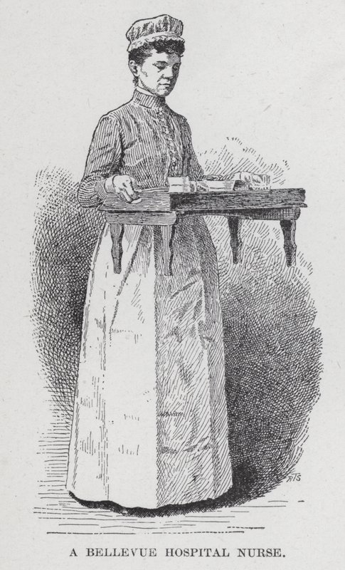 A Bellevue kórházi nővér (litho) alkotó: American School
