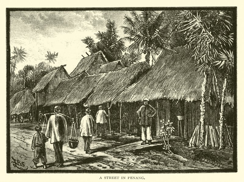 Egy utca Penangban alkotó: American School