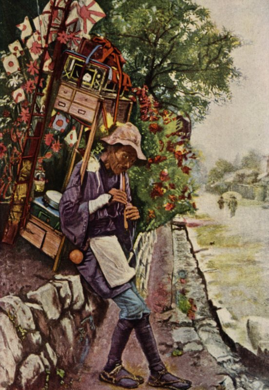 Egy japán játékkereskedő (színes litho) alkotó: American School